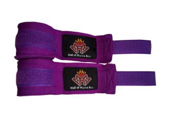 Nylon Boxing Hand Wraps 65% polyester 35% cotton high quality single color with 1” Velcro closer.